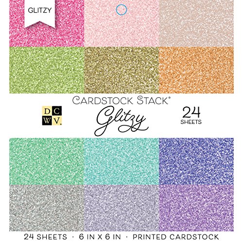 American Crafts cartulina DCWV Stack, Multicolor, 17,78 x 15,24 x 2,54 cm