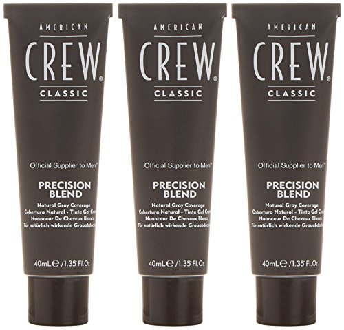 American Crew Classic Precision Blend Tinte Gel Crema (Castaño Ceniza) - 3 Unidades x 40 ml.