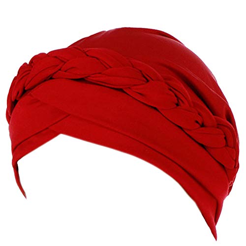 AMOYER Bohemia del Estilo De Las Mujeres De La Trenza Turbante Nudo Señora Bufanda Principal Hijab Musulmán De La Mujer Accesorios para El Cabello Pérdida del Cabello Hijab