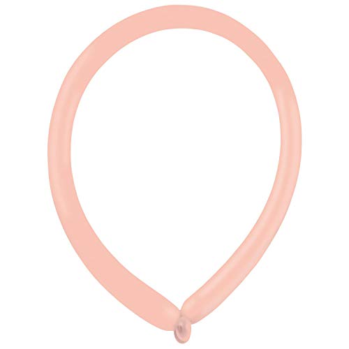 Amscan 9905510 100 Fashion E160 - Globos de látex para modelar, color rosa claro , color/modelo surtido