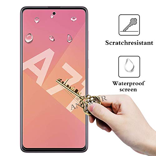 ANEWSIR 3 Piezas Protector de Pantalla para Samsung Galaxy a71/a71 5G/A Quantum,Cristal Templado de Resistente a Arañazos 9H Dureza Cristal Vidrio Templado Protector para Samsung Galaxy A71