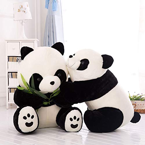 Anewu Panda Plush, Juguete de Peluche de Peluche con Hoja de bambú Lindo Panda de Peluche Lindo Juguete de Regalo de cumpleaños Regalo de Peluche para niños