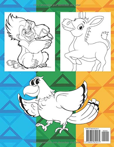 ANIMALES SALVAJES - Libro De Colorear Para Niños