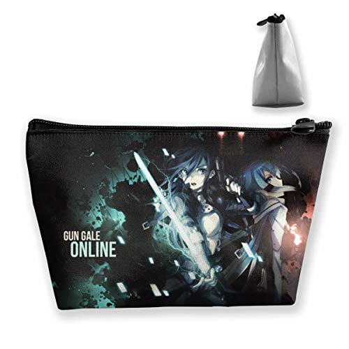 Anime Espada Arte Online Cosméticos Bolsas Organizador Portátil Bolsa Trapezoidal Almacenamiento Bolsa Bolsa de Mano Viaje Lavado Bolsa Con Cremallera Colgante