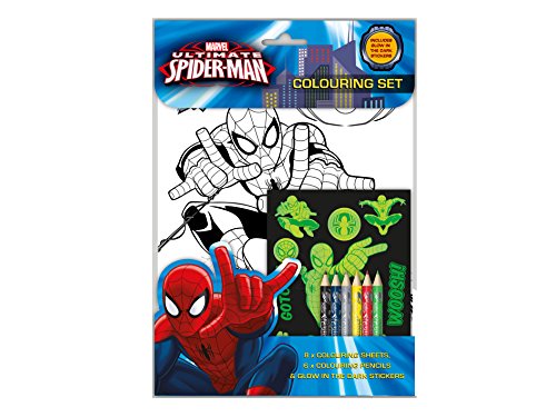 Anker spcst2 Ultimate Spiderman Brilla en la Oscuridad Set para Colorear