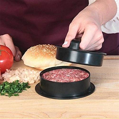 Antiadherente Burger Press Hamburger Maker, 4 En 1 Hamburger Patty Press Para Hamburguesas Rellenas, Deslizadores, Hamburguesa De Carne,Negro