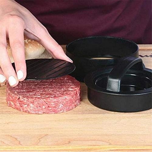 Antiadherente Burger Press Hamburger Maker, 4 En 1 Hamburger Patty Press Para Hamburguesas Rellenas, Deslizadores, Hamburguesa De Carne,Negro