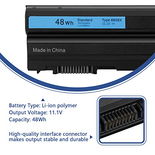 ANTIEE 48Wh 8858X Laptop Batterie pour Dell Inspiron 14R 5420 15R 5520 7520 17R 5720 7720 4420 4520 4720 7420 Latitude E5420 E5520 E5530 E6420 E6430 E6520 Vostro 3460 3560 911MD 11.1V 6-Cell