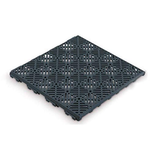 Antihumedades Pack de 24 losetas Suelos de terraza, Piscinas, trasteros (30x30cm) - Gris