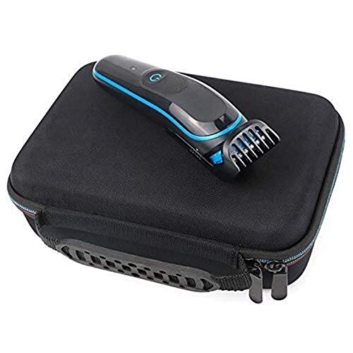 Apilable Estuche de almacenamiento de la cortadora de cabello Estuche de transporte Bolsa a prueba de golpes Equipo de afeitadora Eva Estuche rígido de almacenamiento for Braun Mgk3020 / 3060/3080 Tap