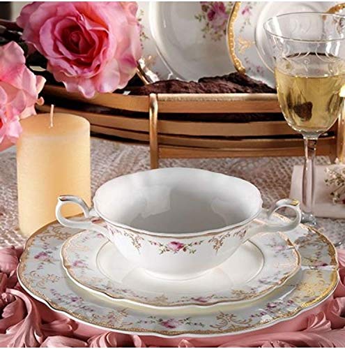 Ar Yıldız Prestige AR 30034 - Vajilla redonda (porcelana, 83 piezas)