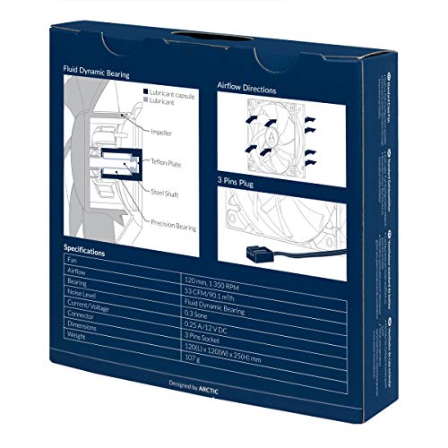 ARCTIC - 120 mm Ventilador de Caja para CPU