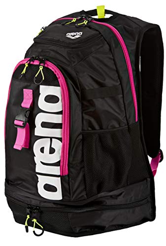 Arena Fastpack 2.1 Mochila, Unisex Adulto, Negro (Black/Fuchsia/W), 36x24x45 cm (W x H x L)