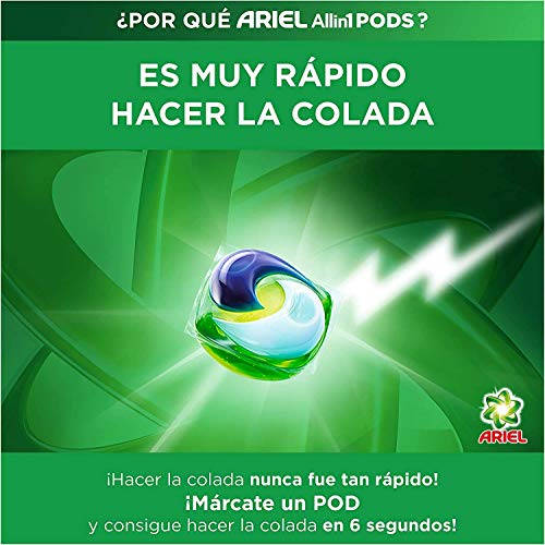 Ariel Allin1 Pods 126 lavados Professional A+ Detergente en Capsulas Para la Lavadora, Acabado profesional con la Fragancia de Siempre, 126 Lavados (3 x 42)