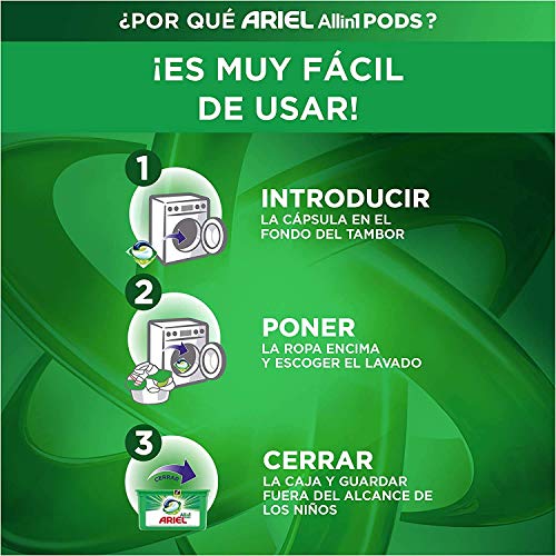 Ariel Allin1 Pods 126 lavados Professional A+ Detergente en Capsulas Para la Lavadora, Acabado profesional con la Fragancia de Siempre, 126 Lavados (3 x 42)