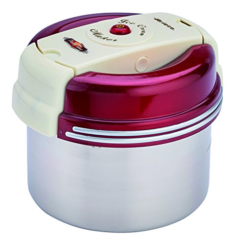 Ariete 630 Heladera compacta, 10 W, Rojo, Acero inoxidable, Blanco