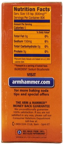 Arm & Hammer Pure Baking Soda - Levadura en polvo, pack de 24 (24 x 454g)