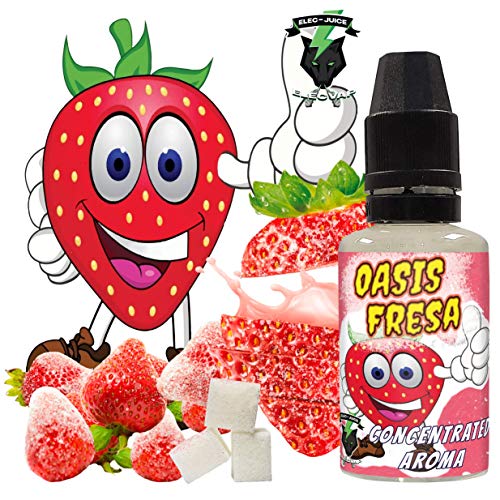 Aroma Concentrado OASIS FRESA | 30ML | ElecVap | Sin Nicotina: 0MG | E-Liquido para Cigarrillos Electronicos - E Liquidos para Vaper