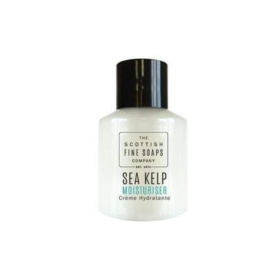 Artículos de tocador del hotel 100 unidades Sea Kelp Champú 30ml Gel de ducha Acondicionador Loción corporal y jabón de 25 gr de Scottish Fine Soap Co