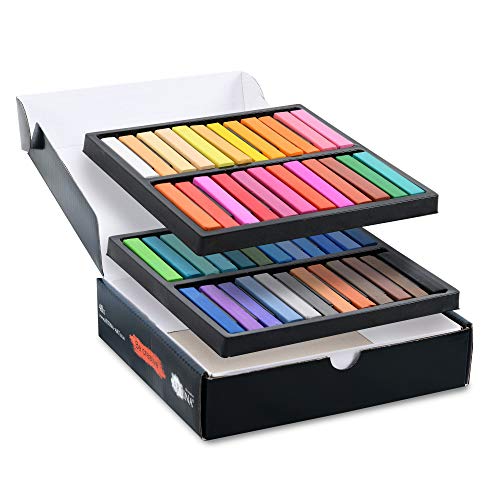 Artina Pasteo Master Series Soft Pastel - Tiza Pastel - Calidad de Estudio - Set de 48 Colores con Caja