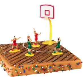 Artipas Figuras Baloncesto para Topping de Tartas - Decoración para Pasteles de Fiesta Deportiva