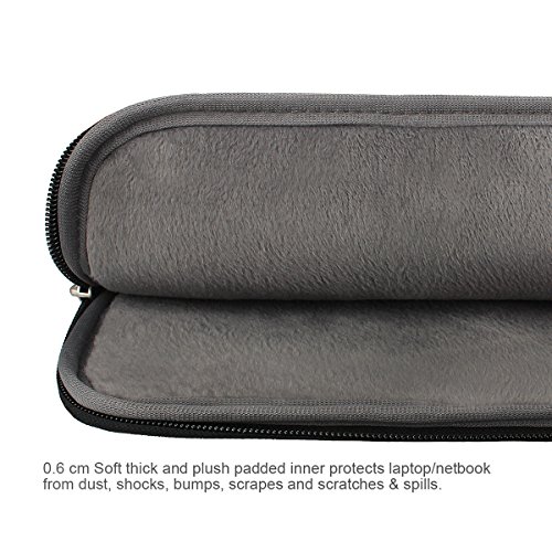 Arvok 15-15.6 Pulgadas Funda para Portátiles/Maletín Funda Bandolera para MacBook Pro Retina/MacBook Air/Protectora Funda Bolso para Acer/ASUS/DELL/Lenovo/HP/Samsung (Negro)