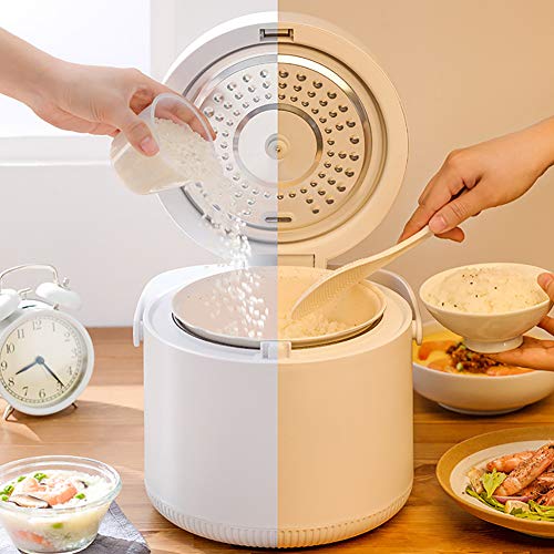 AURALLL Mini Cocina de arroz esterilizador, Olla de cocción Lenta, Cocina de arroz, Grano Cafetera, Vapor, Saltee, Fabricante de Yogur con una Sola pulsación Operación - 2L