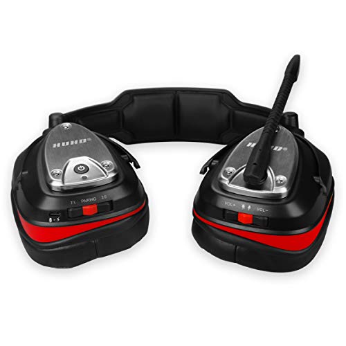 Auricularesn Gaming inalámbricos Gaming con Bass 7.1 Surround y Orejeras de Metal Auriculares con microfono para PS4, Nintendo Switch,PC