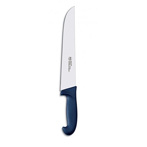 AUSONIA - 67245 Cuchillo para EMBUTIDO Ajustable con Hoja DE Acero Inoxidable DE 20 CM, Mango PLASTICO