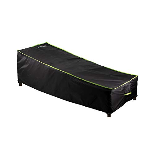 AWNIC Rattan Funda Tumbona Exterior de Jardin Impermeable Funda Protectora de la Cama Solar Plegable UV Resistente 420D Poliéster Alemania TÜV Rheinland Certificado 200x75x40/70cm