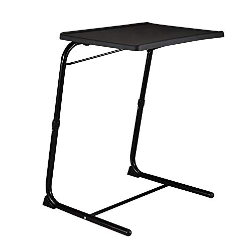 Axdwfd Mesa Auxiliar Escritorio portátil for computadora portátil 52x40cm Sofá Mesa Auxiliar Soporte for computadora portátil Bandeja Lectura de atención hospitalaria (Color : Black)