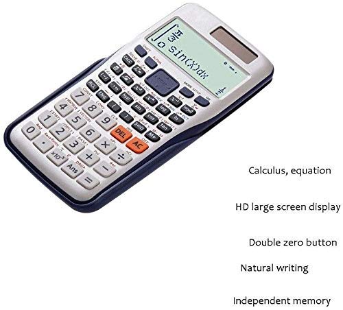 Aycpg Calculadora Estudio Científico Calculadoras LED de Alta definición de Gran Pantalla Multi-función Ecuación de cálculo Complejo de Hielo Matriz de Cálculo Estadística Computer Shop Productos