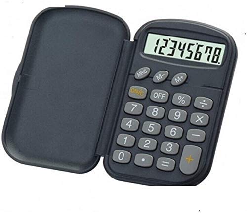 Aycpg Calculadora portátil de Hielo Calculadora de Negocios Estudiante calculadora de Bolsillo de Negocios tirón 8 bits calculadora de Escritorio Negro Hielo Productos de la Tienda