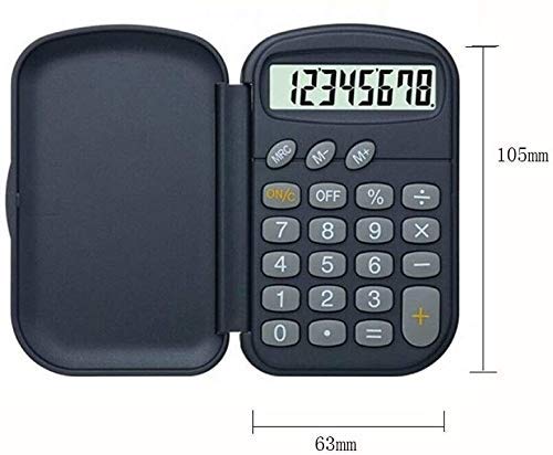 Aycpg Calculadora portátil de Hielo Calculadora de Negocios Estudiante calculadora de Bolsillo de Negocios tirón 8 bits calculadora de Escritorio Negro Hielo Productos de la Tienda