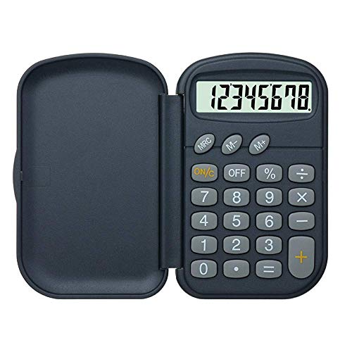 Aycpg Calculadora portátil de Hielo Calculadora de Negocios Estudiante calculadora de Bolsillo de Negocios tirón 8 bits calculadora de Escritorio Negro Hielo Productos de la Tienda