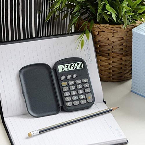 Aycpg Calculadora portátil de Hielo Calculadora de Negocios Estudiante calculadora de Bolsillo de Negocios tirón 8 bits calculadora de Escritorio Negro Hielo Productos de la Tienda