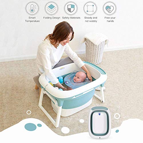 Babify Bañera Bebé Plegable con Cojín Reductor Aqua Plus - De 0 a 8 años.