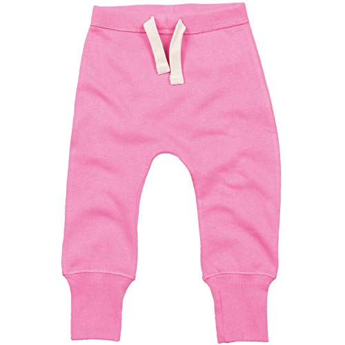 Babybugz Bebe Chandal (BZ33) Llano Nino Algodon Correr Fondo - Rosa Chicle (6-12 Meses)