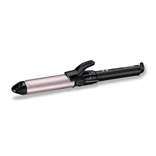 BaByliss C332E Tenacilla de pelo de 32 mm, 10 ajustes de temperatura, moldeador de pelo, cable profesional giratorio, recubrimiento Sublim Touch con punta fría de agarre