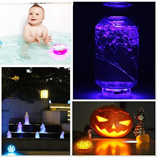 Bajo El Agua Luz, RGB Luces Sumergibles con Control Remoto para Decoración del Hotel, Piscina,Acuario, Estanque, Bodas,Fiesta