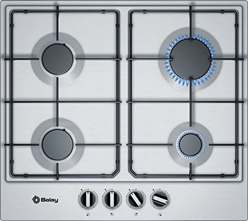 Balay 3ETX664MB hobs Acero inoxidable Integrado Encimera de gas - Placa (Acero inoxidable, Integrado, Encimera de gas, Acero inoxidable, 1000 W, 1750 W)