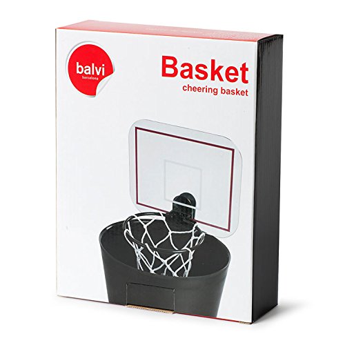 Balvi - Canasta de baloncesto para la basura, con sonido, gran diversión para la oficina y el hogar