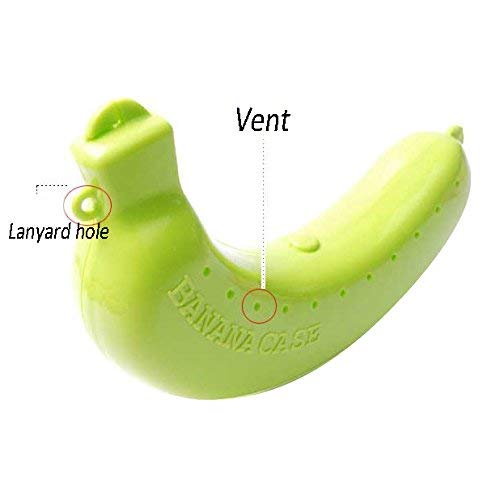 Banana Case, 3 Piezas Lunch Box Protector Container Holder Carrier Storage, Rosa, Verde, Amarillo