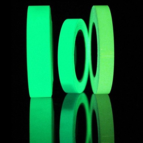 Bande Fluorescente – Delaman Glow In The Dark Tape Autocollant Stickers Phosphorescent Removeble Sans Résidu Waterproof (Size : 15mm*3m)