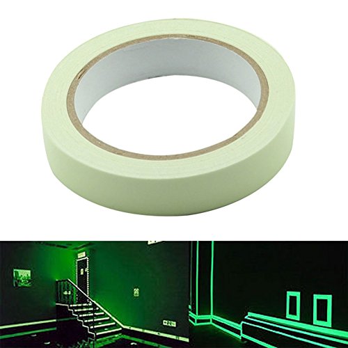 Bande Fluorescente – Delaman Glow In The Dark Tape Autocollant Stickers Phosphorescent Removeble Sans Résidu Waterproof (Size : 15mm*3m)