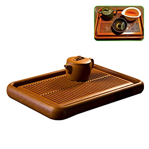 Baquelita Simple té Bandeja del hogar Tipo de Almacenamiento en seco Brewing Tabla pequeña Oficina de Kung Fu Juego de té de la Bandeja de Drenaje de té Tabla Desmontable