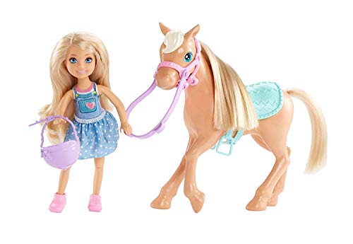 Barbie Chelsea, muñeca con Pony y accesorios (Mattel DYL42) , color/modelo surtido