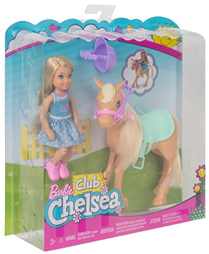 Barbie Chelsea, muñeca con Pony y accesorios (Mattel DYL42) , color/modelo surtido