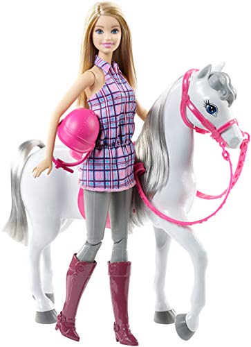 Barbie- Muñeca Y Su Caballo, Multicolor (Mattel DHB68)