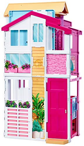 Barbie - Supercasa - casa muñecas, regalo para niñas y niños 3-9 años (Mattel DLY32)